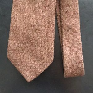 brown wool necktie